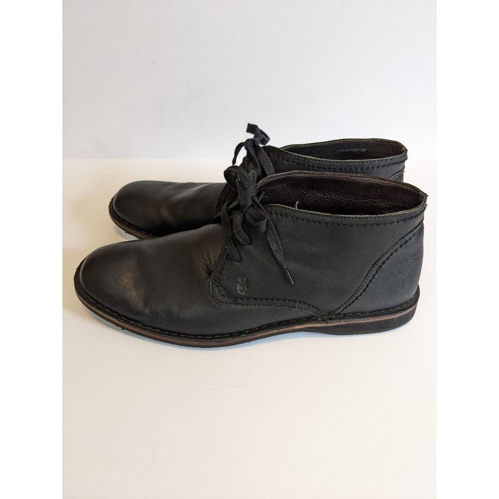 John Varvatos USA Black Leather Lace-up Chukka Ankle Boot 12